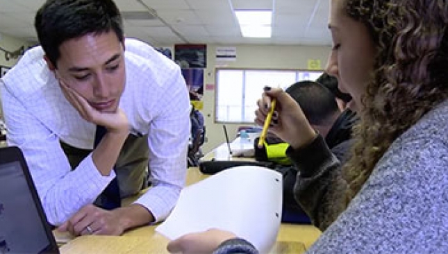 See how ninth grade teacher Matt Colley’s students work in small groups to research and plan an action project focused on a contemporary problem