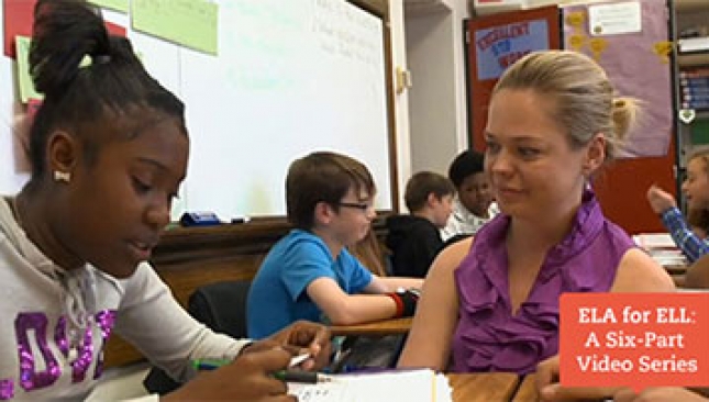 ELA instruction for middle school English Language Learners