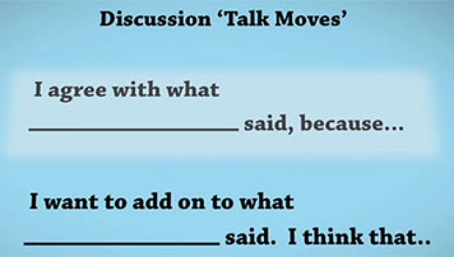Empowers students with talk moves