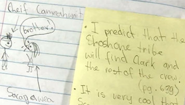 Watch how fifth graders discuss and brainstorm before writing